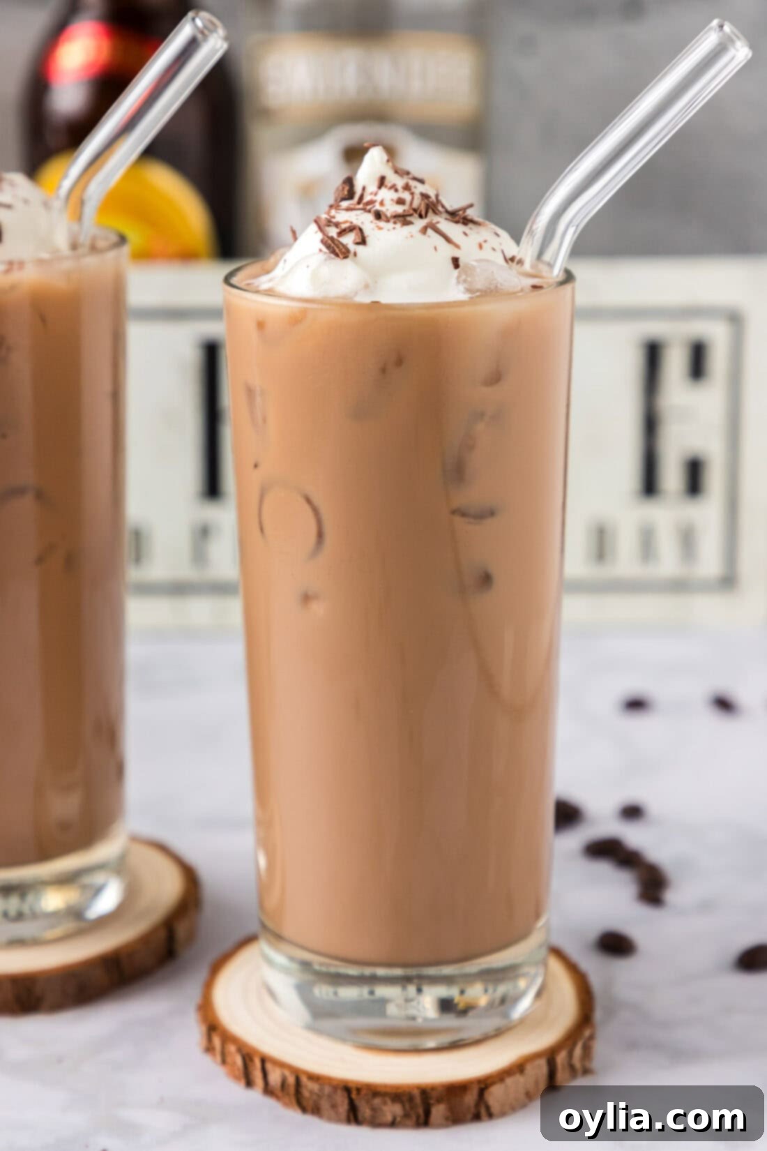 Spirited Iced Coffee 3 Close up photo of a Spiked Iced Coffee