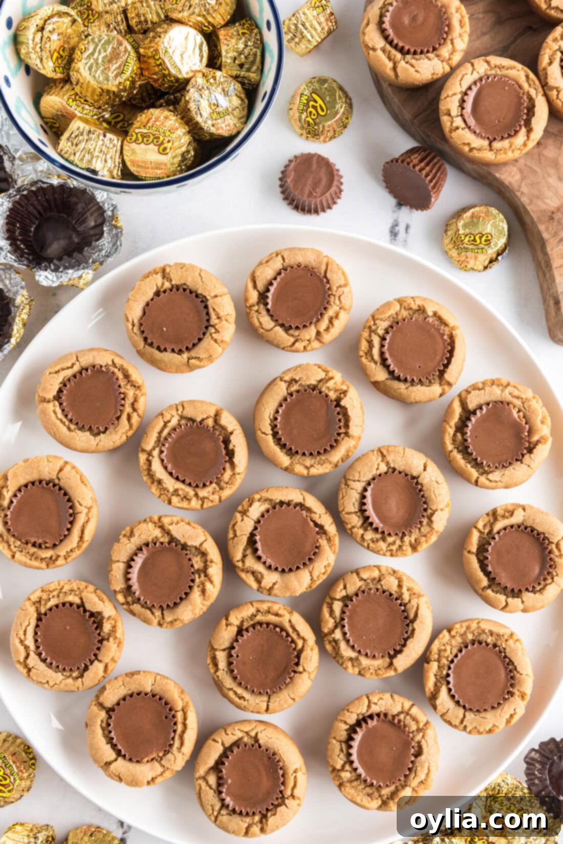 Reese’s Peanut Butter Cup Cookies on a plate