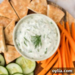 Refreshing Greek Tzatziki Dip 10 Close up photo of a bowl of Tzatziki Sauce