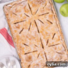 Pan of Apple Slab Pie