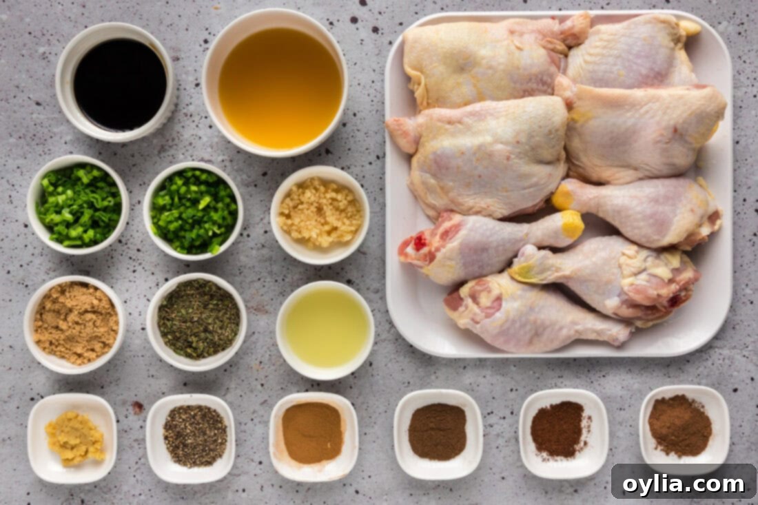 Ingredients for Jerk Chicken