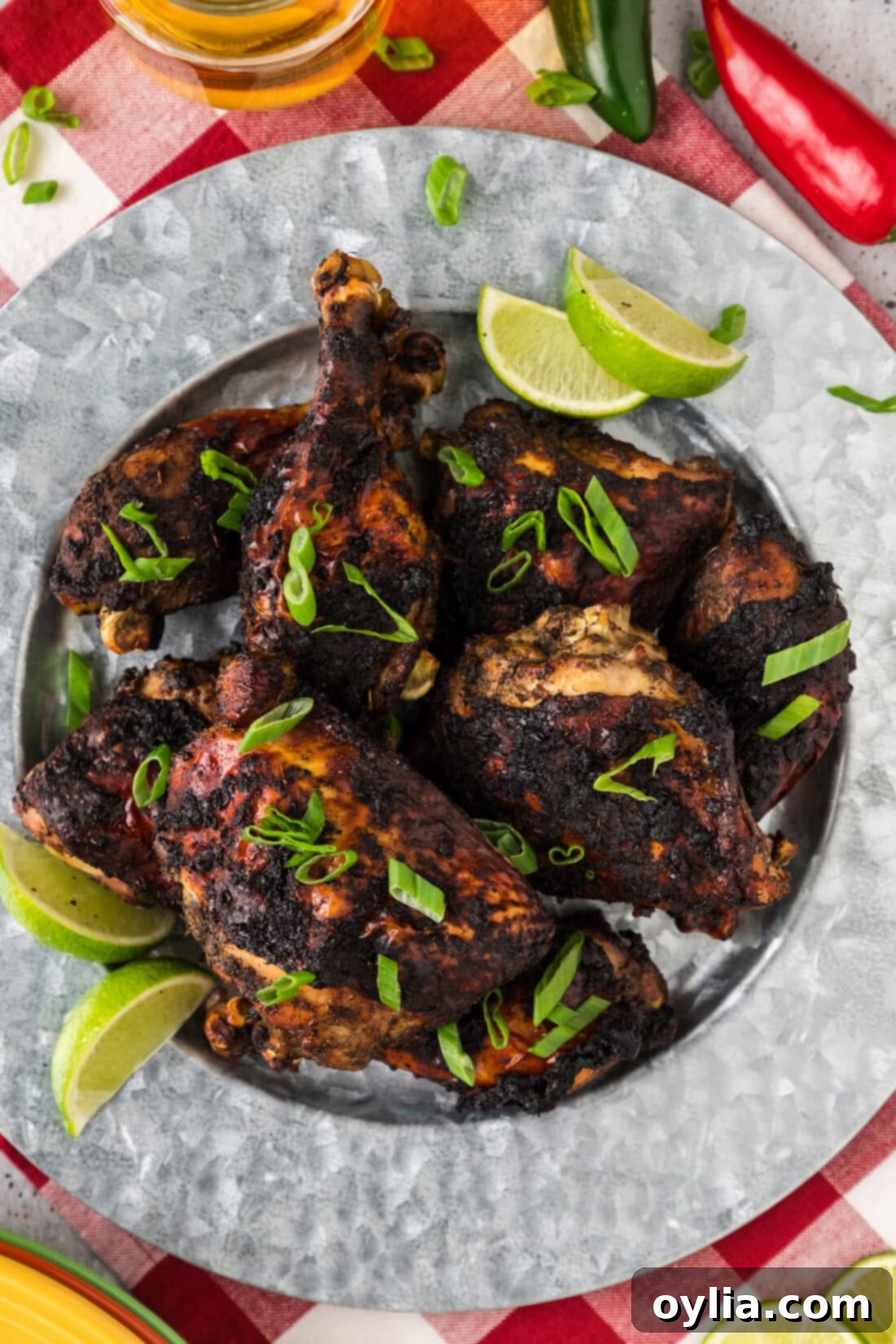 Plate of Jerk Chicken