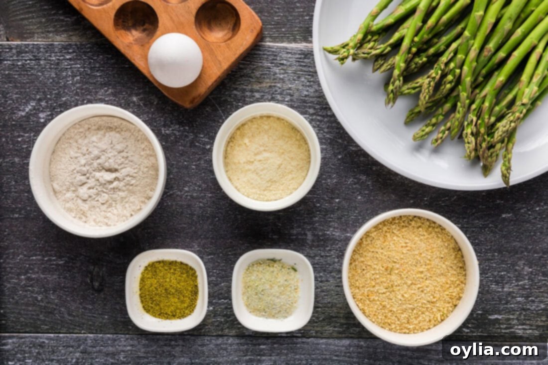 Crispy Air Fryer Asparagus 4 Ingredients for Air Fryer Fried Asparagus