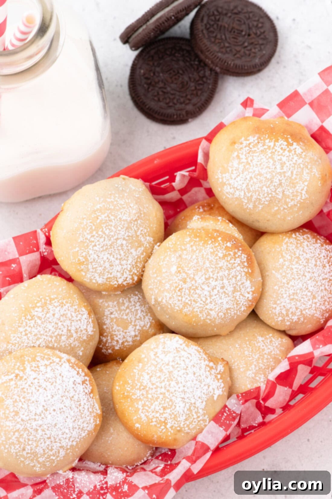 Basket of Air Fryer Oreos