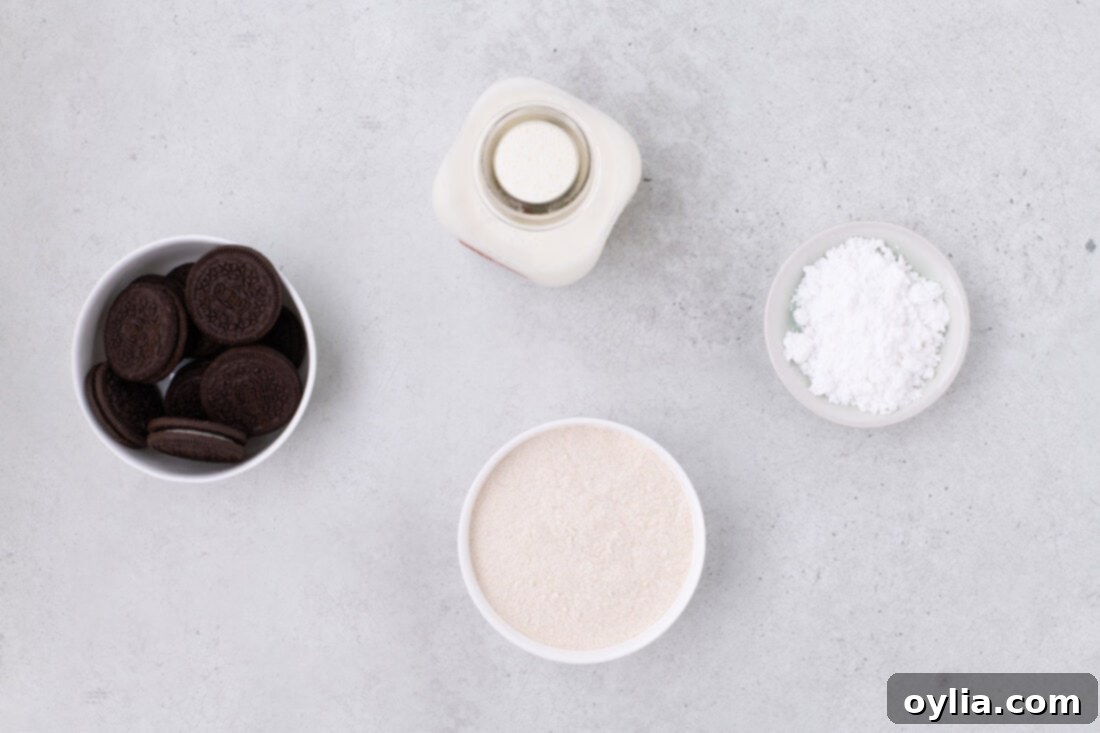 Ingredients for Air Fryer Oreos