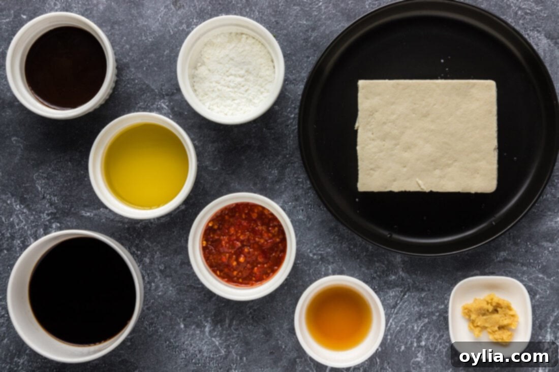 Ingredients for Spicy Tofu
