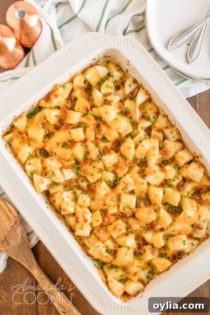 pan of cheese potatoes
