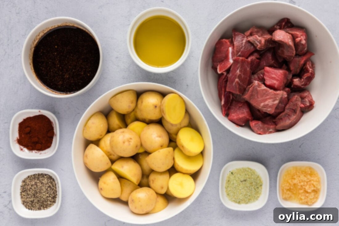 Hearty Steak and Spuds 4 Ingredients for Steak and Potatoes
