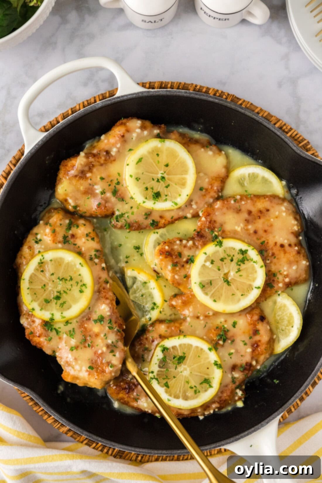 Zesty Lemon Chicken 2 Skillet of Lemon Chicken