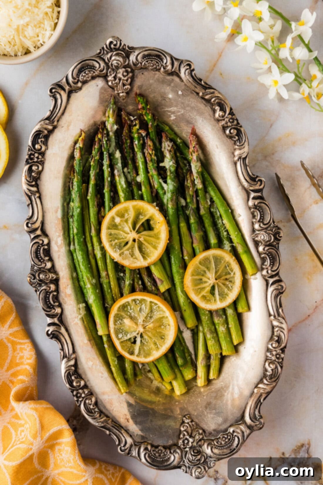 Platter of Lemon Asparagus
