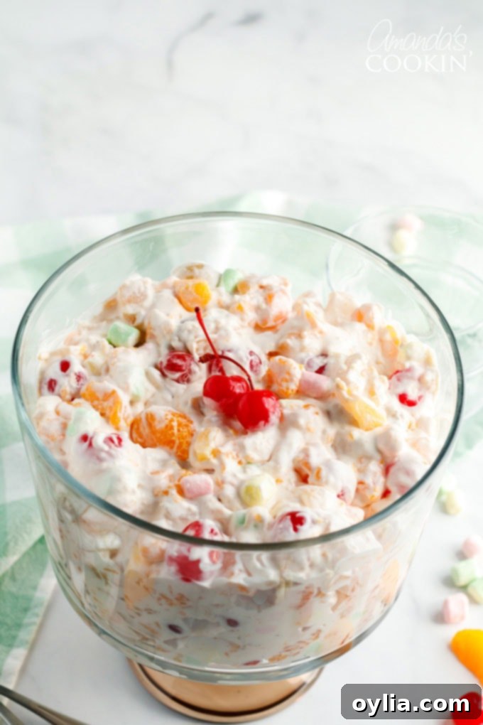 Divine Ambrosia Fruit Medley 4 large bowl of ambrosia salad dessert