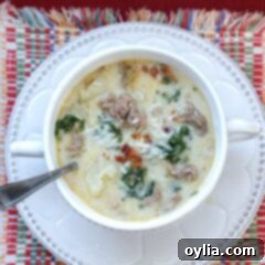 Homemade Zuppa Toscana soup, a delicious Olive Garden copycat recipe