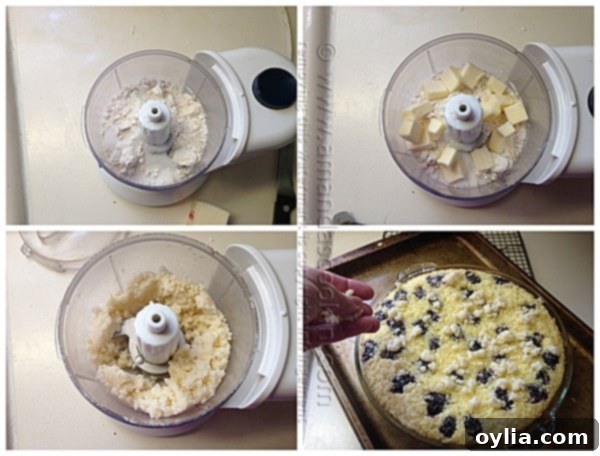 Blackberry Coconut Impossible Pie