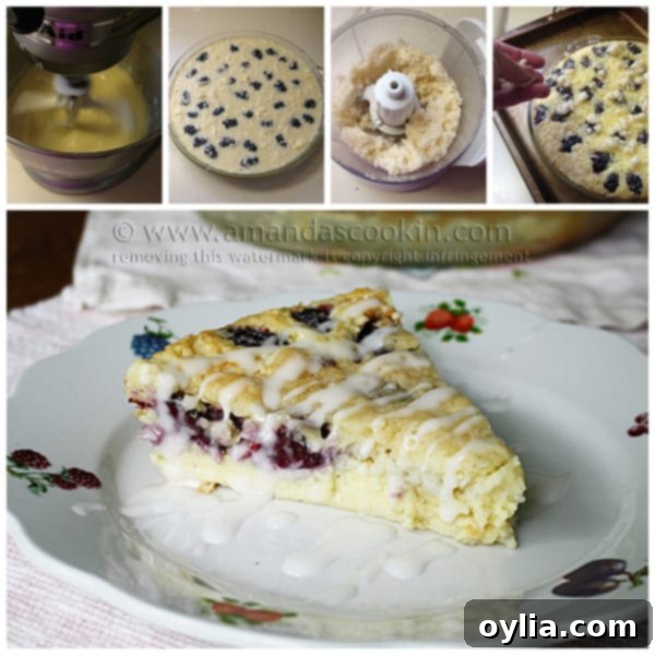 Blackberry Coconut Impossible Pie