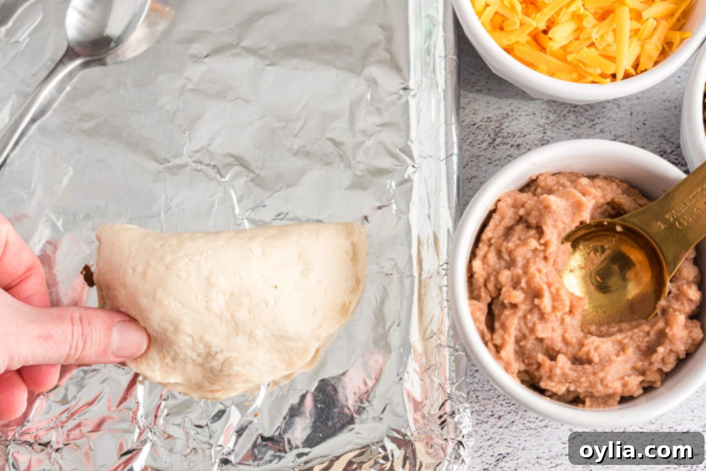 folding taco empanadas