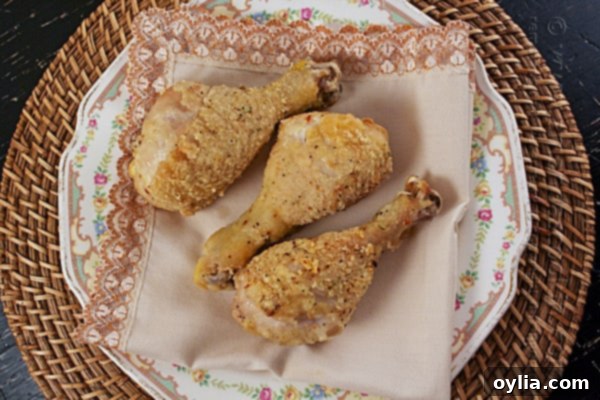 Oven Fried Chicken Legs from Amanda's Cookin'