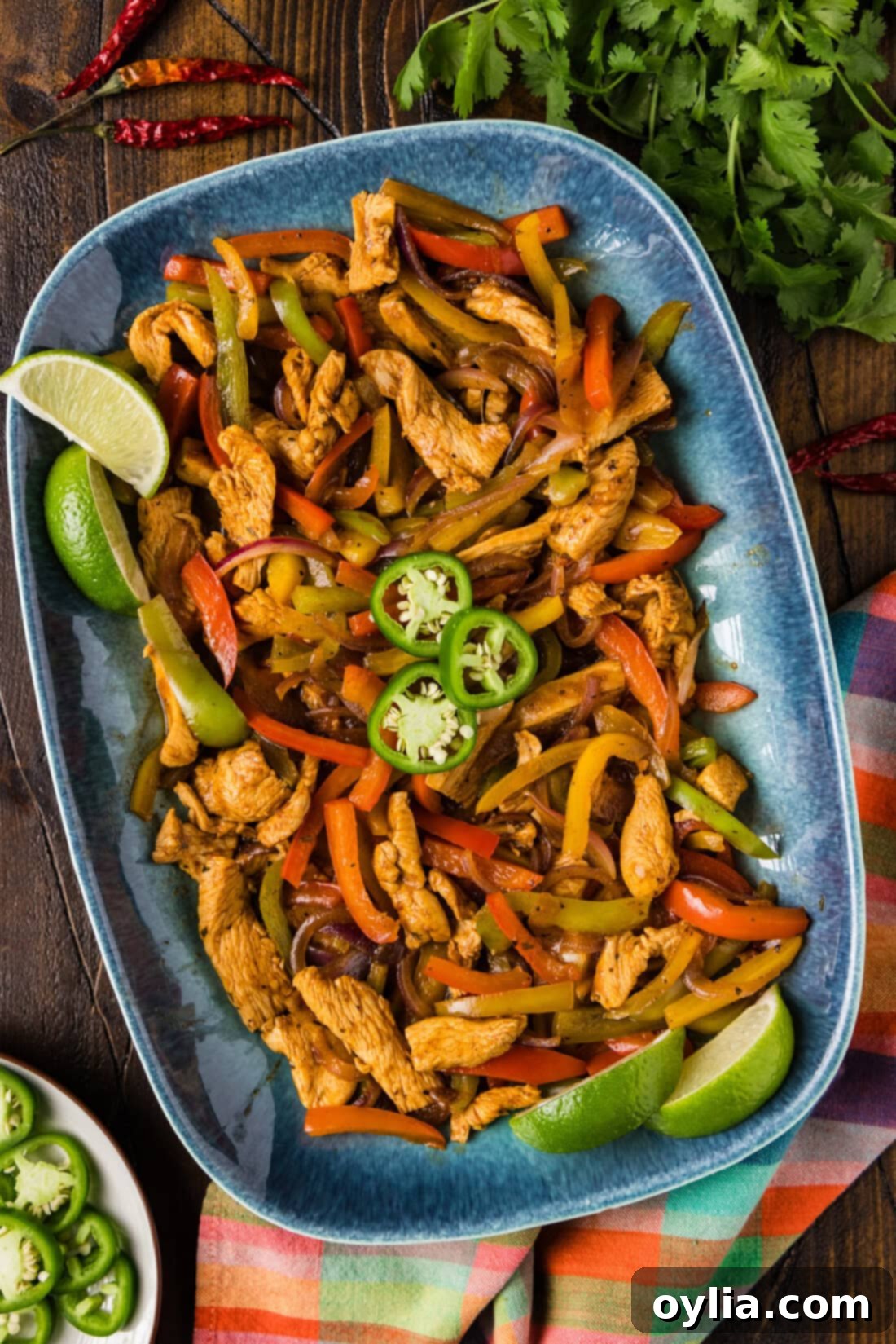 Platter of Chicken Fajitas