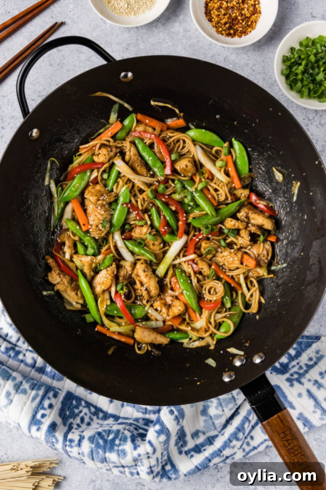 Wok of Chicken Lo Mein