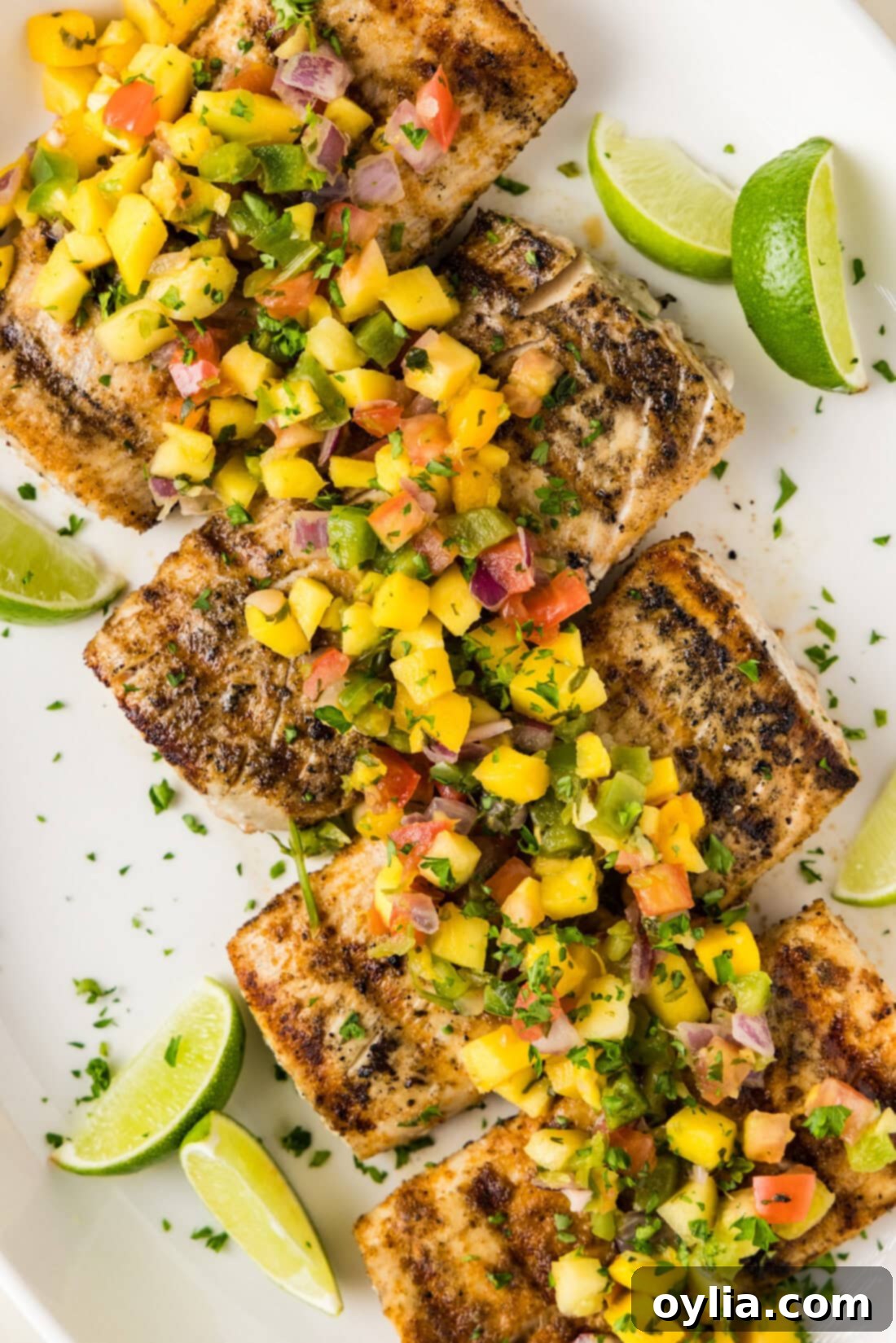 Mahi Mahi Grilled to Perfection 2 Grilled Mahi Mahi on a platter