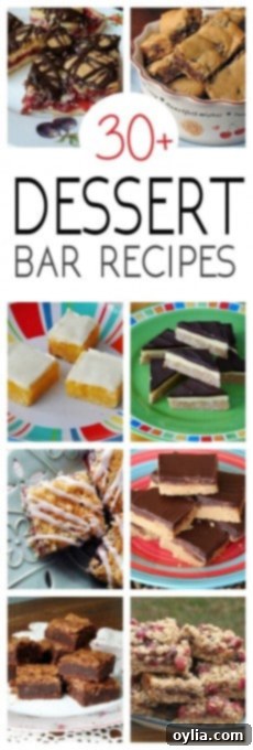 A tall pin-friendly image showcasing a variety of dessert bar recipes.