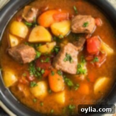 Grandma's Classic Goulash 3 overhead photo of goulash