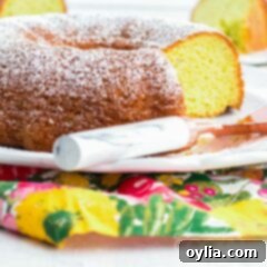 pistachio bundt cake with a slice removed