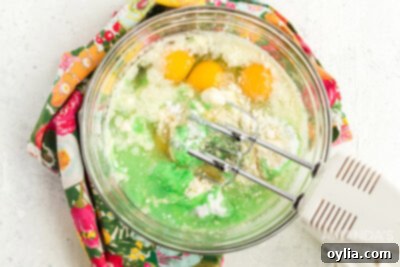 beating cake mix