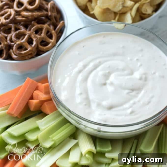 Creamy onion dip