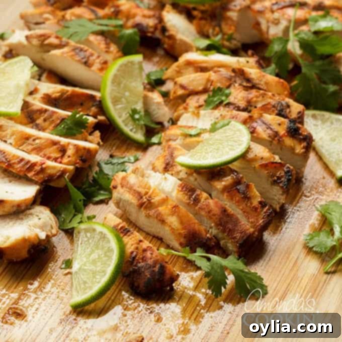 Chile Lime Chicken on the grill