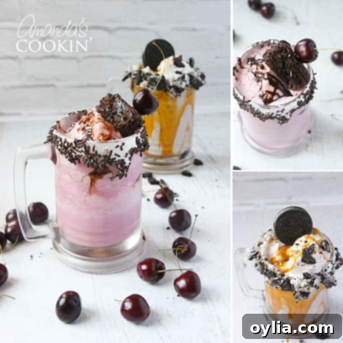 Photos of freakshakes.