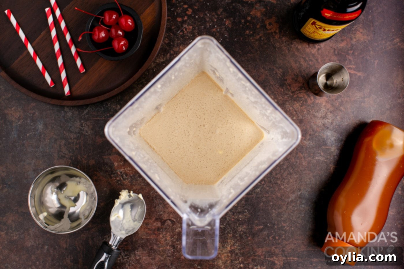 ingredients in blender