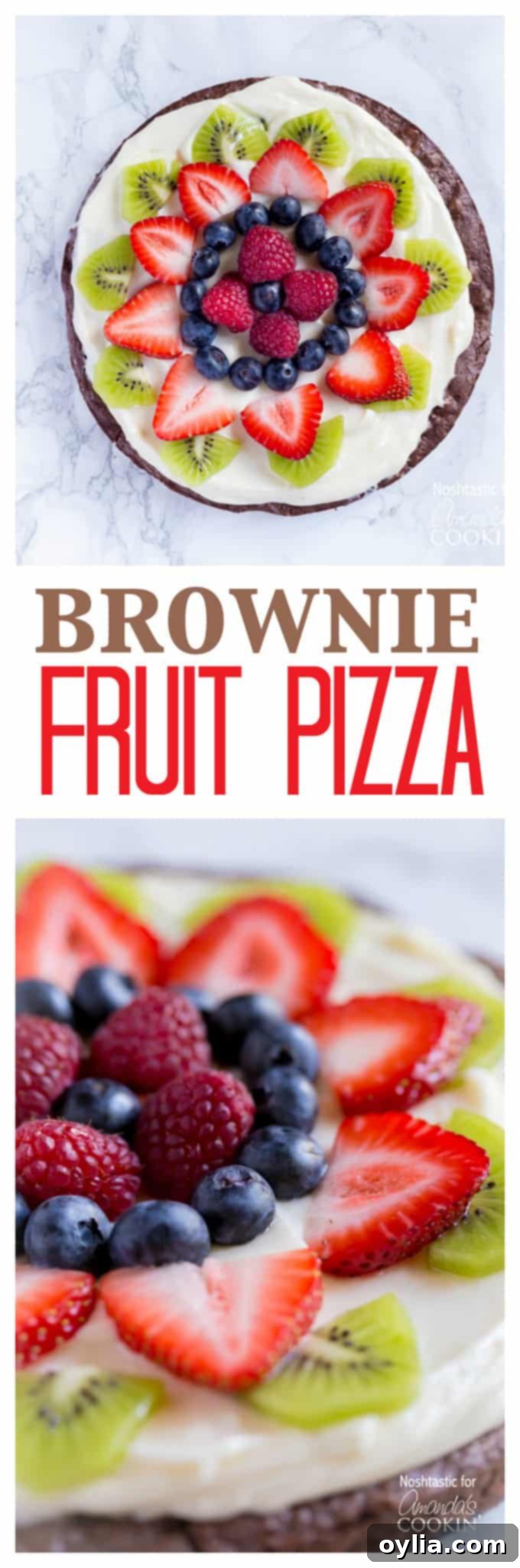 A photo of fruit pizza.