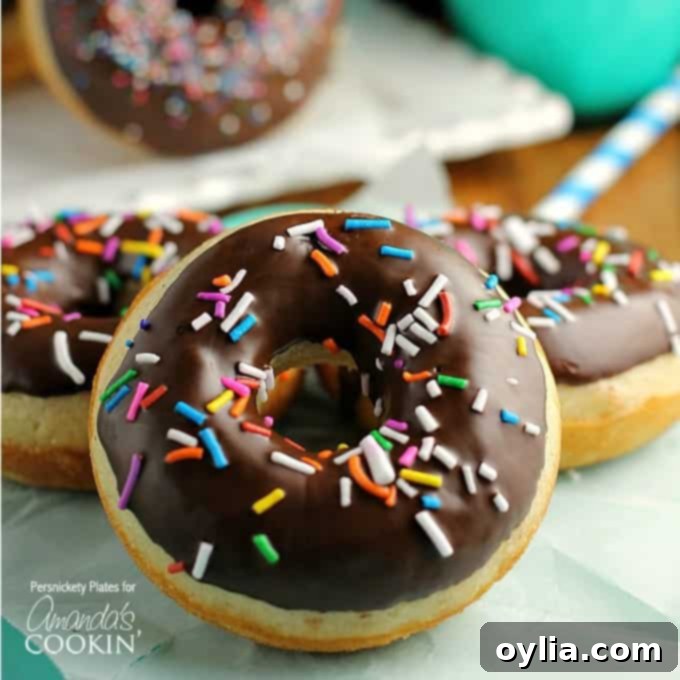 Close-up of homemade baked cake donuts prior to glazing