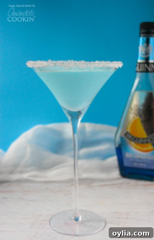 This blended frostbite martini is perfect for a winter get together!