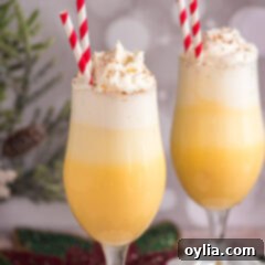 Eggnog Float with another one to the side