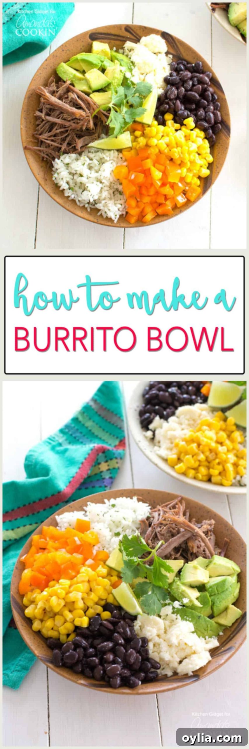 A photo of burrito bowls.