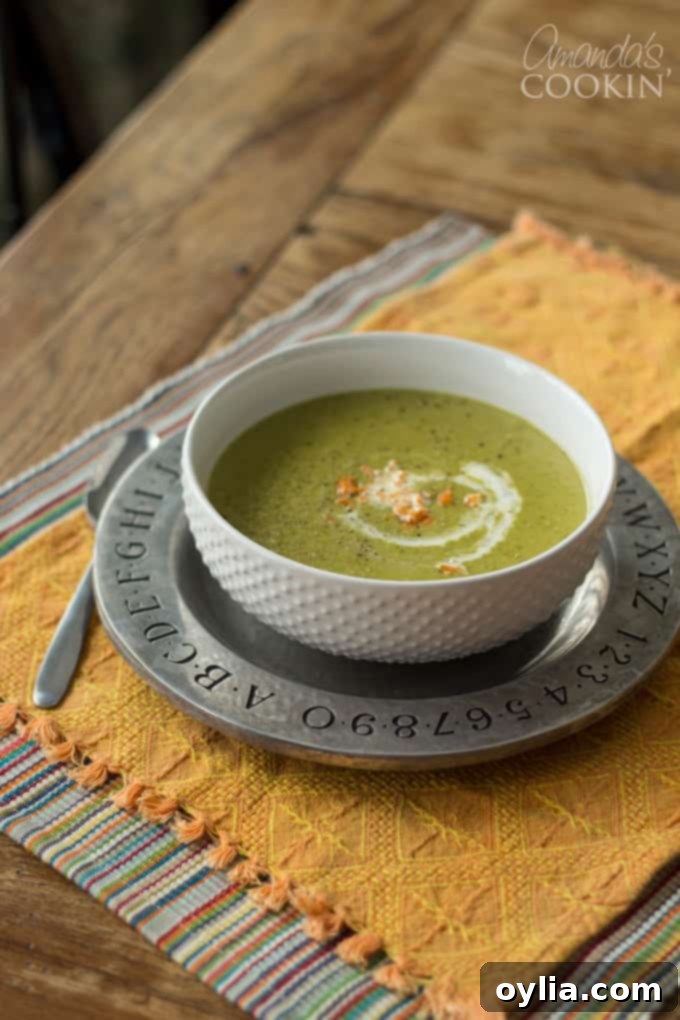 Cream of Asparagus Soup: delicious, easy recipe for asparagus lovers, showcasing a bowl and fresh ingredients.