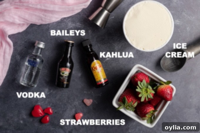 Blush Avalanche 2 ingredients for pink mudslide