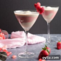 Blush Avalanche 4 pink mudslide with strawberry heart garnish