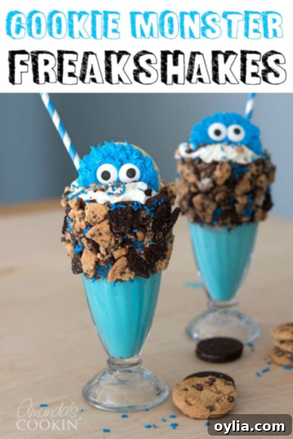 Cookie Monster Freak Shakes