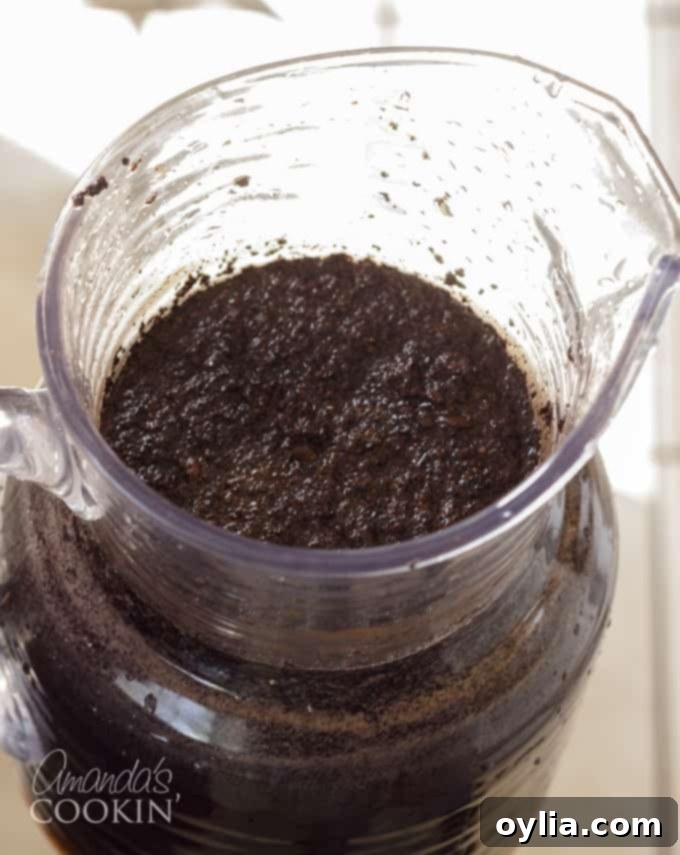 Stir the mixture to make sure all the beans are wet.