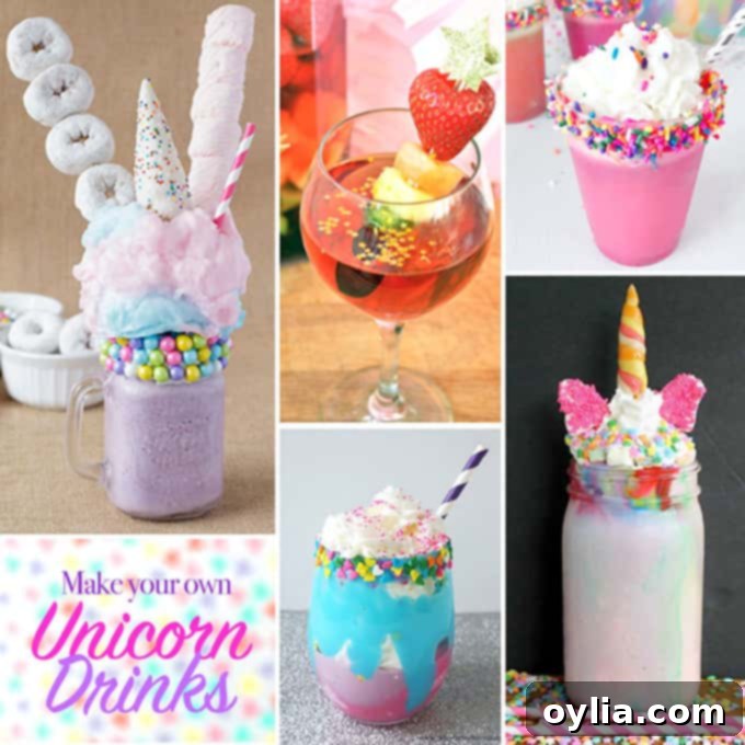 collage of several freakshake photos