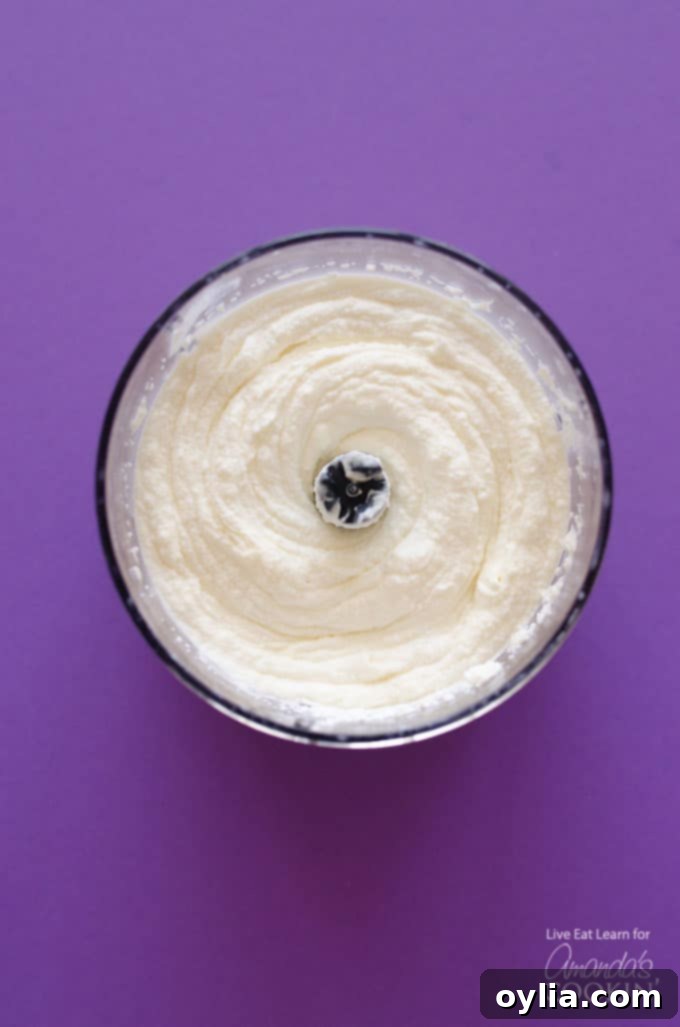Ricotta Whipped Feta in food processor