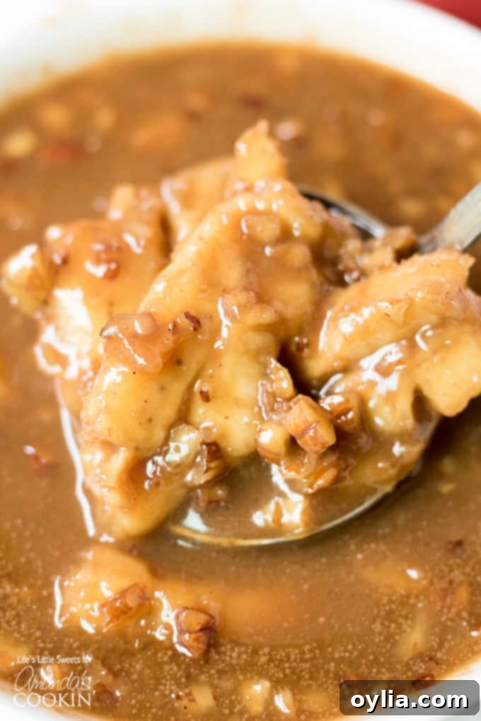 Bananas cream lush with bananas fosters sauce
