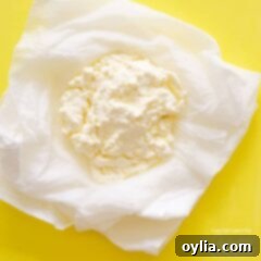 homemade ricotta in a bowl