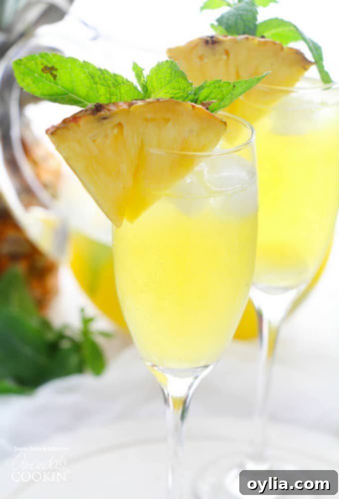 Pineapple Prosecco Punch Recipe