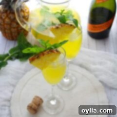 Prosecco Pineapple Sparkler 2 PINEAPPLE PROSECCO PUNCH