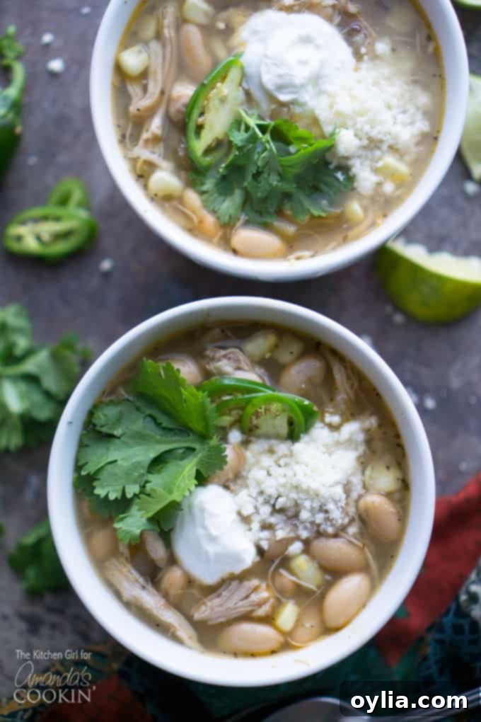 Delicious white chicken chili recipe