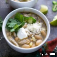 bowl of white chili