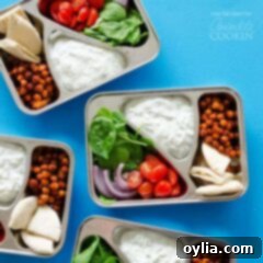 Chickpea Gyro Meal Prep 6 boxes of premade lunches